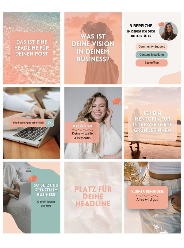 Feed Design Sommerlich happy Stimmung fröhliches Design