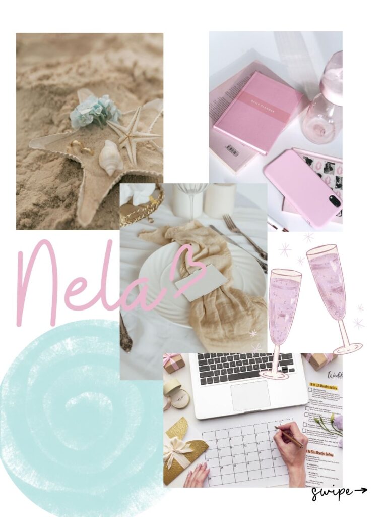 Branding Ergebnisse Brand Design und Feed Design sowie Social Media Look Nela Hochzeiten