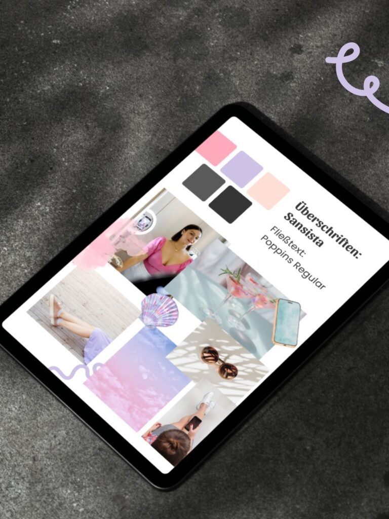Branding Ergebnisse Brand Design und Feed Design sowie Social Media Look Lisa