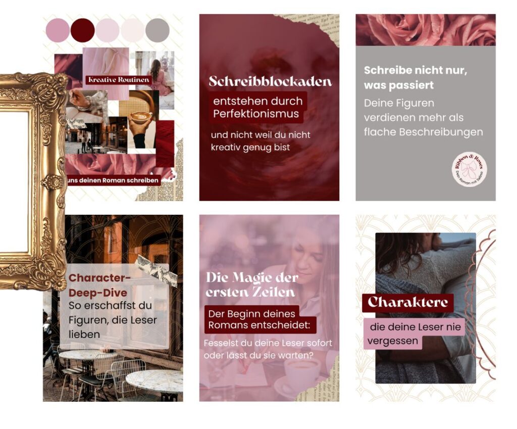 Mockup Feed Design von Ribbon and Roses Vibe in Feed Instagram Branding Insta Profil Auftritt als Expertin und Personal Brand