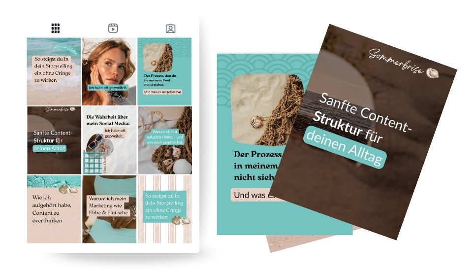 Wie Branding auf Content bringen Content Design Branding Vibe auf dem Instagram Profil Instagram Branding