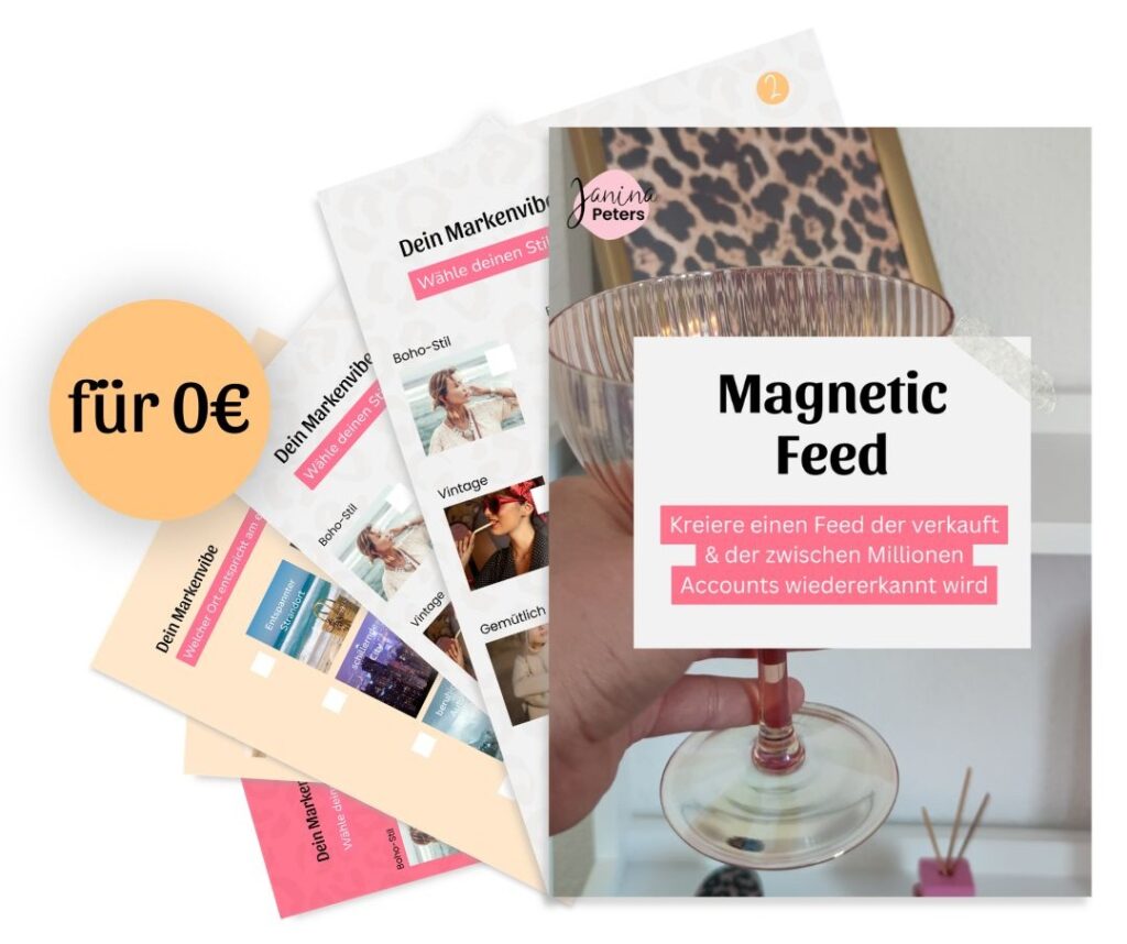 0€ Produkt Magnetic Feed für einen unwiderstehlichen Feed Content Design Instagram Branding